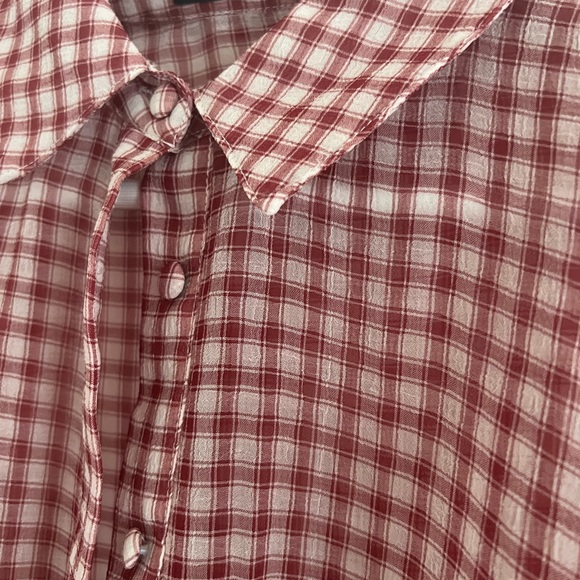 Gingham Sheet Blouse - Picture 2 of 2